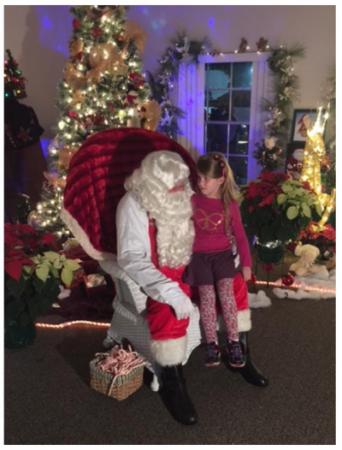 Photo of Girl with Santa